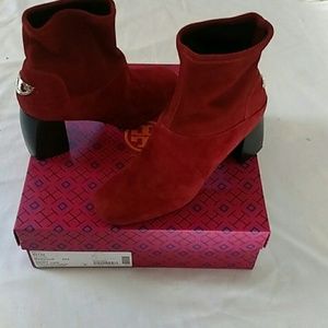 Tory Burch Redwood suede Booties size 8